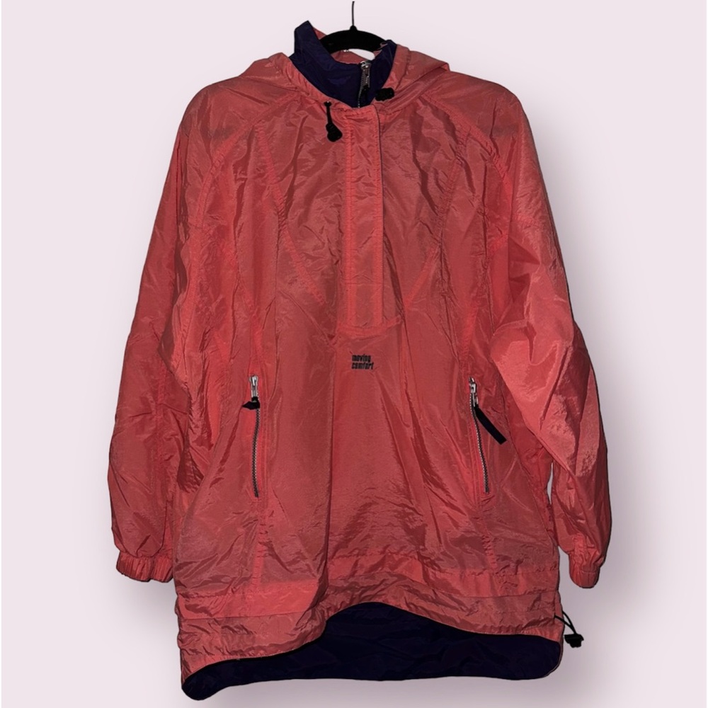 Moving Comfort Women's Pullover 1/4 Zip Wind Breaker Athletic Jacket‎ Size L
